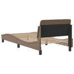 vidaXL Cadre de lit sans matelas cappuccino 90x190 cm similicuir