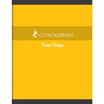 Cahier TP 17x22cm 24p+24p grands carreaux/uni blanc 70g/90g coloris aléatoires CONQUÉRANT