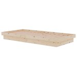vidaXL Cadre de lit sans matelas bois massif