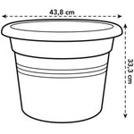 Pot de fleurs Rond - Plastique - Ø 45 - Terre cuite doux