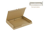 Lot de 5 - Boite postale carton extra plate 3cm 255x190x30mm