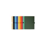 Chemise Dos Extensible Papier 24x32cm - Filmée Par 5 - Couleurs Assorties - X 25 - Exacompta