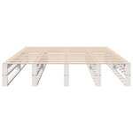 vidaXL Cadre de lit sans matelas blanc 160x200 cm bois de pin massif