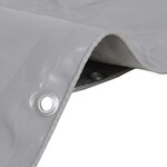 vidaXL Bâche 650 g / m² 4x4 m Gris