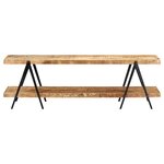 vidaXL Meuble TV 160x40x50 cm Bois solide de manguier