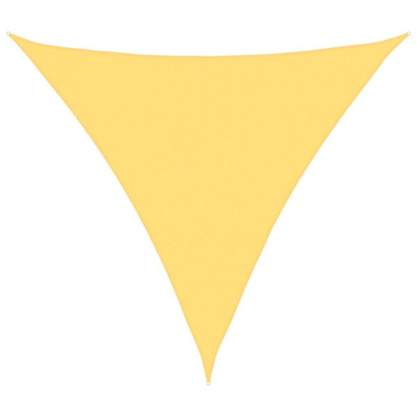 vidaXL Parasol en PEHD triangulaire 5x5x5 m Beige