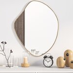 vidaXL Miroir mural Doré 60x50 cm