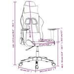 vidaXL Chaise de jeu de massage noir similicuir