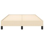 vidaXL Cadre de lit sans matelas crème 120x200 cm tissu