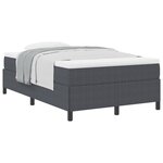 vidaXL Cadre de lit Gris Foncé 120x200 cm en Tissu Corde