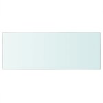 vidaXL Panneau pour étagère Verre transparent 60 x 25 cm