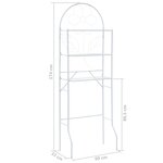 vidaXL Étagère de toilette Blanc 60x33x174 cm
