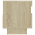 vidaXL Meuble TV avec lumières LED chêne sonoma 80x35x40 cm