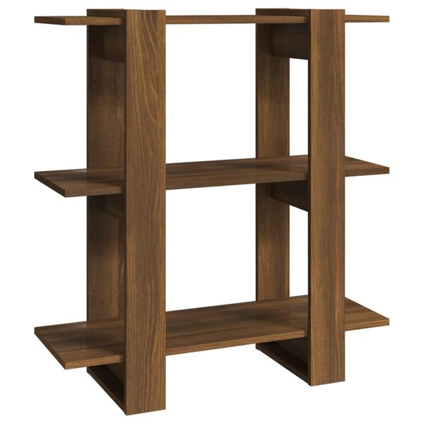 vidaXL Bibliothèque/Séparateur de pièce Chêne Marron 80x30x87 cm