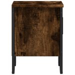 vidaXL Tables de chevet 2 Pièces chêne fumé 40x30x40 cm bois d'ingénierie