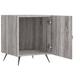 vidaXL Tables de chevet 2 Pièces sonoma gris 40x40x50cm bois d'ingénierie