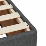 vidaXL Cadre de lit Gris foncé 90x200 cm Tissu