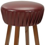 vidaXL Chaises de bar lot de 2 marron similicuir