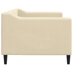 vidaXL Lit de repos sans matelas crème 80x200 cm tissu
