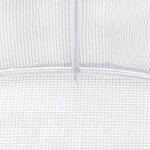 vidaXL Serre avec cadre en acier blanc 28 m² 14x2x2 m