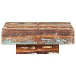 vidaXL Table basse 80x80x28 cm Bois de récupération massif