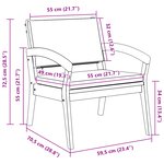 Chaises de jardin vidaXL 2 Pièces 59 5x70 5x72 5 cm En bois d'acacia massif