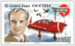 Timbre - André Japy - Lettre internationale
