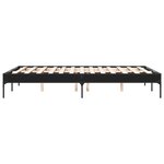 vidaXL Cadre de lit sans matelas noir 135x190 cm