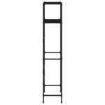 vidaXL Support de rangement 2 niveaux sur toilette Noir 53 5x28x143 cm