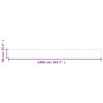 vidaXL Écran de balcon vert foncé 90x1000 cm 100  polyester oxford