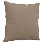 vidaXL Canapé 2 places avec oreillers cappuccino 140 cm similicuir
