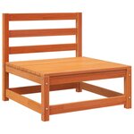 vidaXL Salon de jardin 4 Pièces cire marron bois de pin massif