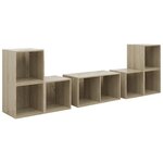 vidaXL Ensemble de meubles TV 6 Pièces Chêne sonoma Bois d'ingénierie