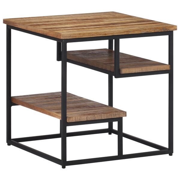 vidaXL Table d'appoint 50x50x50 cm teck de récupération massif