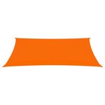 Vidaxl voile de parasol tissu oxford rectangulaire 2 5x5 m orange