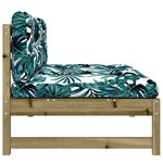 vidaXL Canapé central 120x80 cm bois de pin imprégné