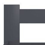 vidaXL Cadre de lit Gris foncé Bois de pin massif 200x200 cm
