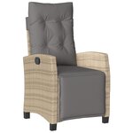 vidaXL Ensemble de salle à manger de jardin 5 pièces beige rotin PE