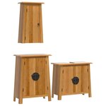 vidaXL Ensemble de meubles de salle de bain 3 Pièces bois de pin massif