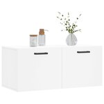 vidaXL Armoire murale blanc 80x36 5x35 cm bois d'ingénierie