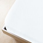 vidaXL Draps-housses Jersey 2 Pièces Blanc 100x200 cm Coton
