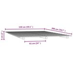 vidaXL Cadre de lit sans matelas blanc 150x200 cm bois de pin massif
