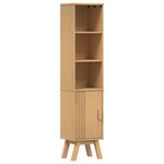 Set de meubles de salle de bain en bois massif de pin de 4 pièces vidaXL