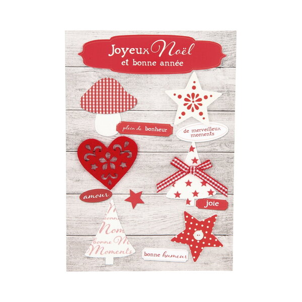 Carte de voeux - fêtes de fin d'année - joyeux noël et bonne année