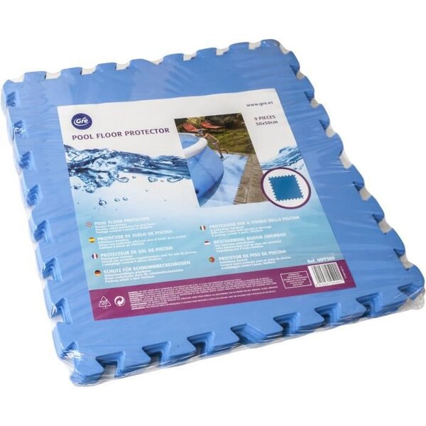 GRE Tapis 9 pieces puzzle 50 x 50 cm