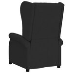 vidaXL Fauteuil inclinable électrique à oreilles noir tissu