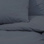 vidaXL Ensemble de housse de couette Anthracite 135x200 cm Microfibre