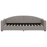 vidaXL Lit de jour avec lit gigogne taupe 80x200 cm tissu