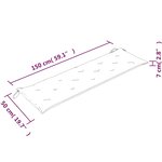 vidaXL Banc Batavia avec coussin vert brillant 150 cm Bois teck massif