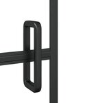 vidaXL Cabine de douche ESG 100x140 cm Noir